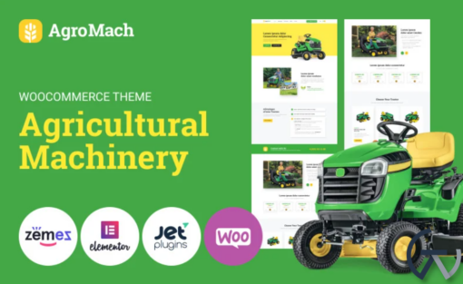 AgroMach Agricultural Machinery with the Online Store WooCommerce Theme