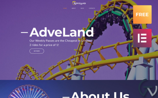 Adveland Amusement Park WordPress Theme