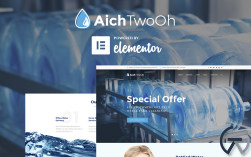 AichTwoOh Water Delivery Service Responsive WordPress Theme