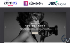 Anna Solas - Photographer Portfolio WordPress Theme