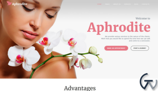 Aphrodite Beauty SPA Salon Responsive WordPress Theme