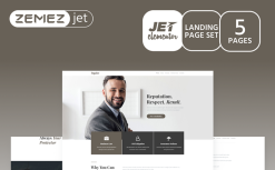 Justicon - Lawyer Elementor Jet Elementor Template