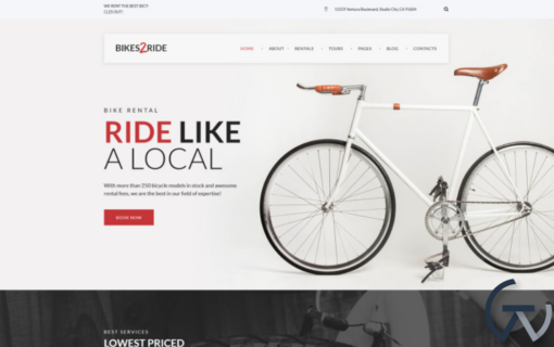 Bikes2Ride Cycling WordPress Theme
