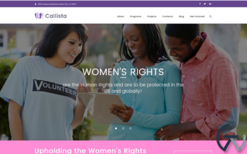 Callista Charity Fundraising WordPress Theme