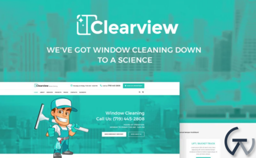 Clearview Window Cleaning Services WordPress Theme