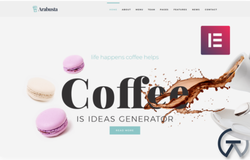 Arabusta Coffeehouse Elementor WordPress Theme