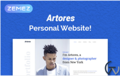 Artores - Personal Elementor WordPress Theme