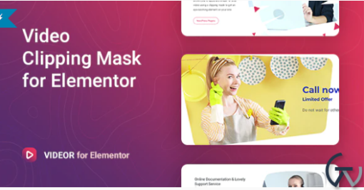 Videor Video Clipping Mask for Elementor