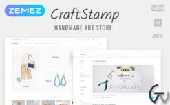 Craftstamp - Handmade Art Store Elementor WooCommerce Theme