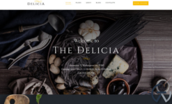 Delicia - Restaurant Responsive WordPress Theme