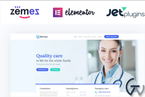 Bettum Clean Medical Elementor WordPress Theme