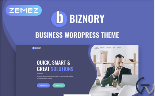 Biznory Business Elementor WordPress Theme