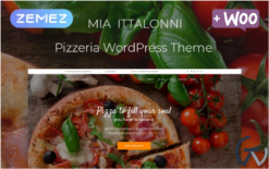 Mia Ittalonni - Pizzeria ECommerce Modern Elementor WordPress Theme
