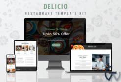Delicio - Restaurant WordPress Template Kit