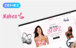 Nakes - Lingerie ECommerce Modern Elementor WooCommerce Theme