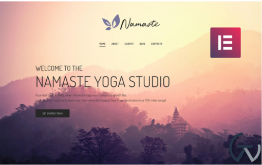 Namaste Yoga Studio Ready to use Minimal Elementor WordPress Theme