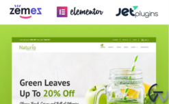 Naturio Food Store Template WooCommerce Theme