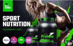 NutriStorx - Sports Nutrition Shop Elementor WooCommerce Theme