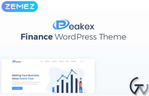 Peakex Finance Multipurpose Infographic Elementor WordPress Theme