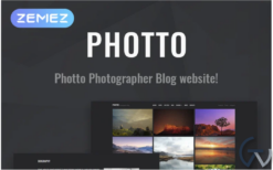 Photto - Photographer Blog Elementor WordPress Theme