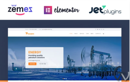 Provem Reliable And Solid Energy WordPress Theme