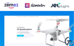 Quardcraft - Drone Template for UAV Needs with the Elementor Builder WordPress Theme