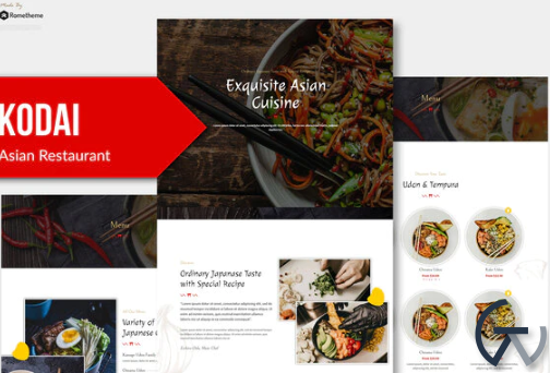 Kodai Asian Restaurant Elementor Template Kit
