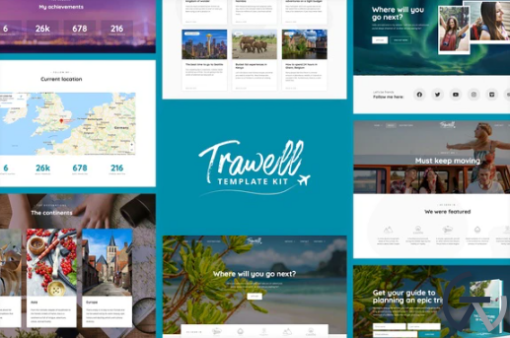 Trawell Travel Blog Elementor Template Kit