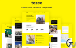Tozee - Construction Elementor Template Kit