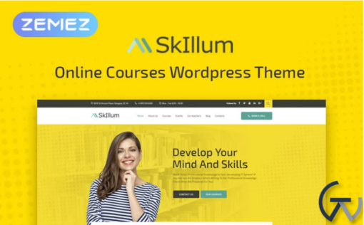 SkIllum Online Courses Elementor WordPress Theme