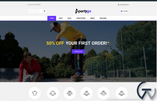 SportyGo Sports Shop WooCommerce Theme