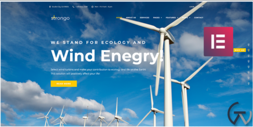 Strongo Wind Energy Company WordPress Theme