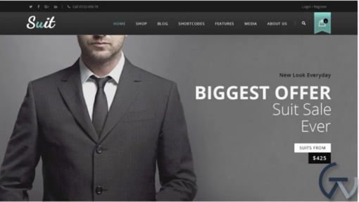 Suit Mens Fashion Store WooCommerce Theme