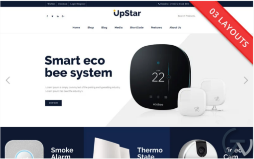 UpStar Multipurpose Store WooCommerce Theme