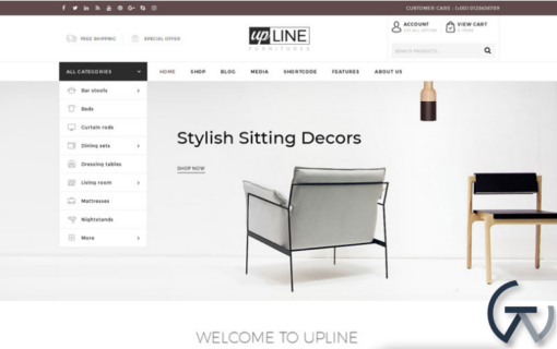 UpLine Furniture Online Store WooCommerce Theme