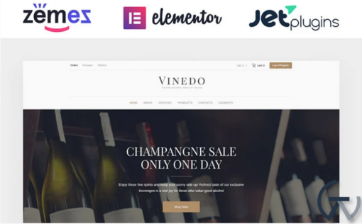 Vinedo Vinery Elementor WooCommerce Theme