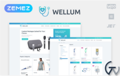 Wellum - Medical ECommerce Classic Elementor WooCommerce Theme