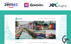 WorldMap - Travel Photo Blog Elementor WordPress Theme