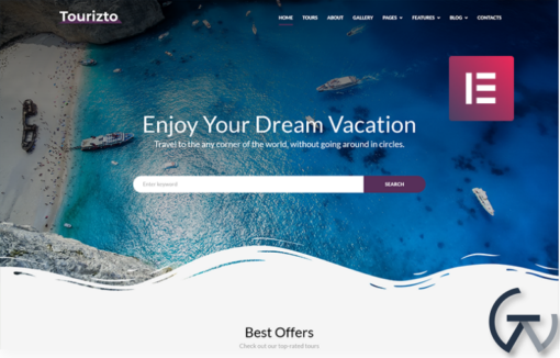 Tourizto Travel Company Elementor WordPress Theme 1