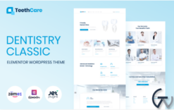 TeethCare - Dentistry Classic Elementor WordPress Theme