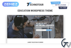 Technotour - Education Courses Minimal Elementor WordPress Theme