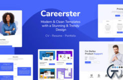Careerster - CV/Resume Elementor Templates