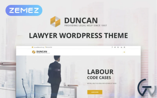 Duncan Lawyer Company Responsive WordPress Theme