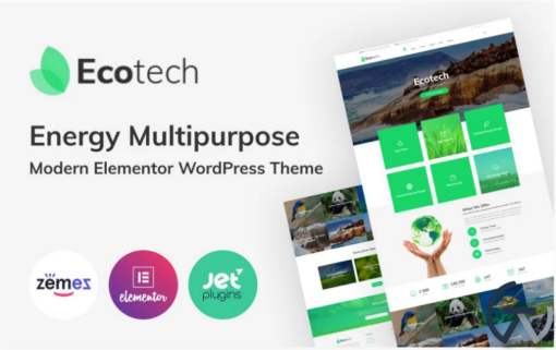 EcoTech Environment Saving Technologies Elementor WordPress Theme