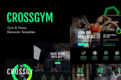 CrossGym - Gym & Fitness Elementor Template Kit