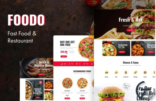 Foodo Fast Food Pizza Elementor Templates