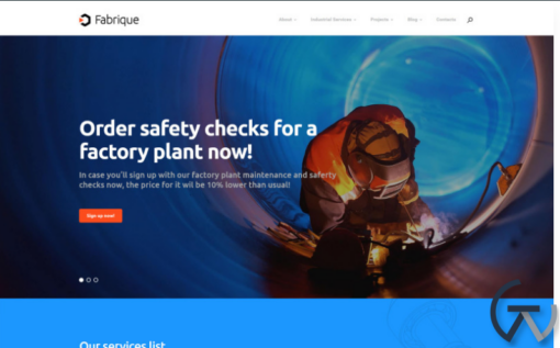 Fabrique Industrial Engineering WordPress Theme