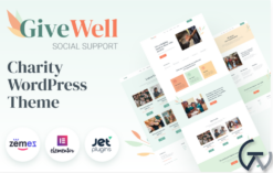 GiveWell - Donation Non-profit Website WordPress Theme