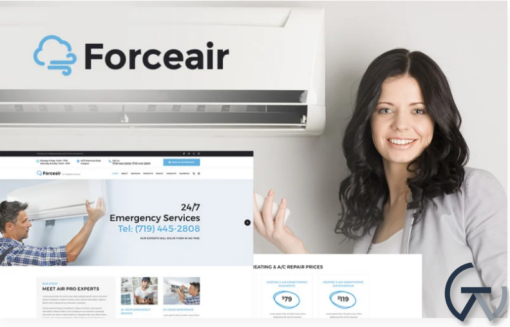 Forceair Air Conditioner Services WordPress Theme