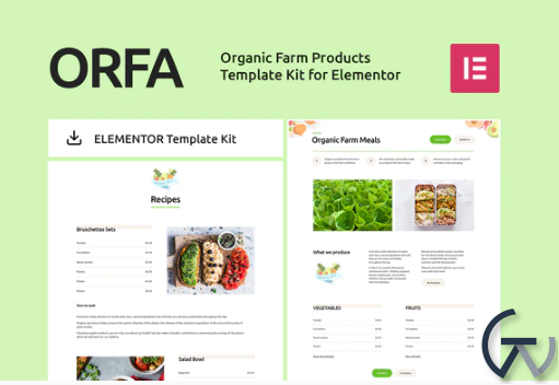 ORFA Organic Farm Products Elementor Template Kit